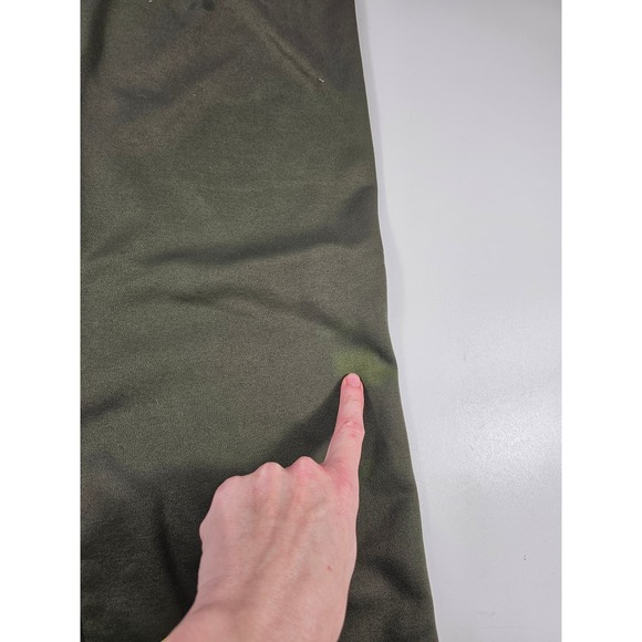 Nike fleece lined green warm sweatpants size XL men's (FLAWS) - Picture 5 of 7